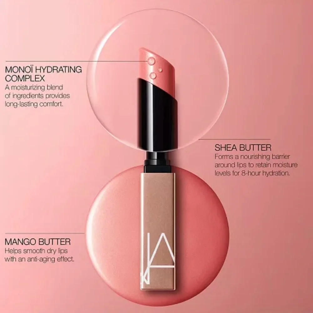 NARS Afterglow Sensual Shine Lipstick In (High Gear 218) Burnished Coral